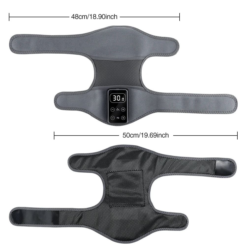 Electric Knee Massager 3 Vibrations 5 Levels Hot Compress Shoulder Elbow Massage Knee Support Brace Knee Protection Health Care