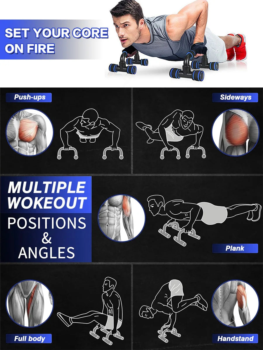 Push-Ups Stands, Fitness Press Up Bar with Non-Slip Foam Handles for Arms, Chest and Shoulder Training Gym home Workout Exercise