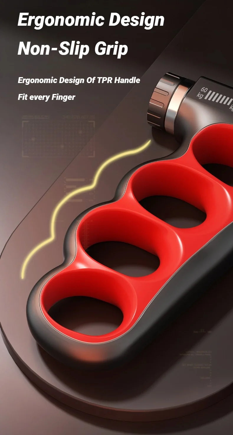 5-100KG Electronic Counting Adjustable Grip For Rehabilitation Hand Muscle Strength Gym Wrist Strengthener Recovery Fitness