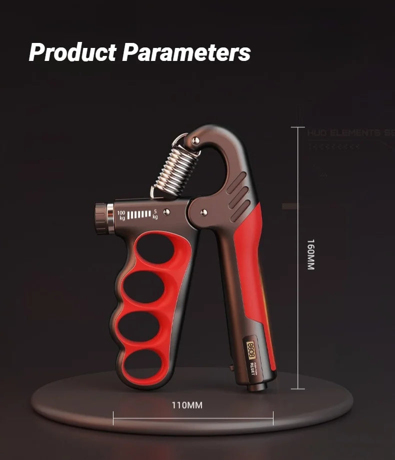 5-100KG Electronic Counting Adjustable Grip For Rehabilitation Hand Muscle Strength Gym Wrist Strengthener Recovery Fitness